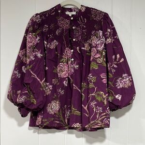 Floral Purple Blouse
